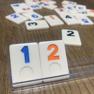 Juego de dominó digital, fichas de melamina, juego de mesa duradero y portátil, modos de un solo jugador/doble jugador, entretenimiento familiar, casino en casa - Product Image 2