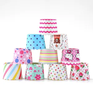 Accessoires de gâteau jetables emballages grand papier gâteau cuisson tasse Cupcake Muffin cas décoration de fête d'anniversaire