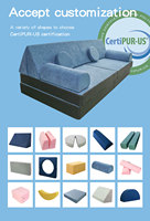 Colchón de espuma para niños de fábrica profesional colorido plegable Magic Play sofá cama plegable para regalo de chico
