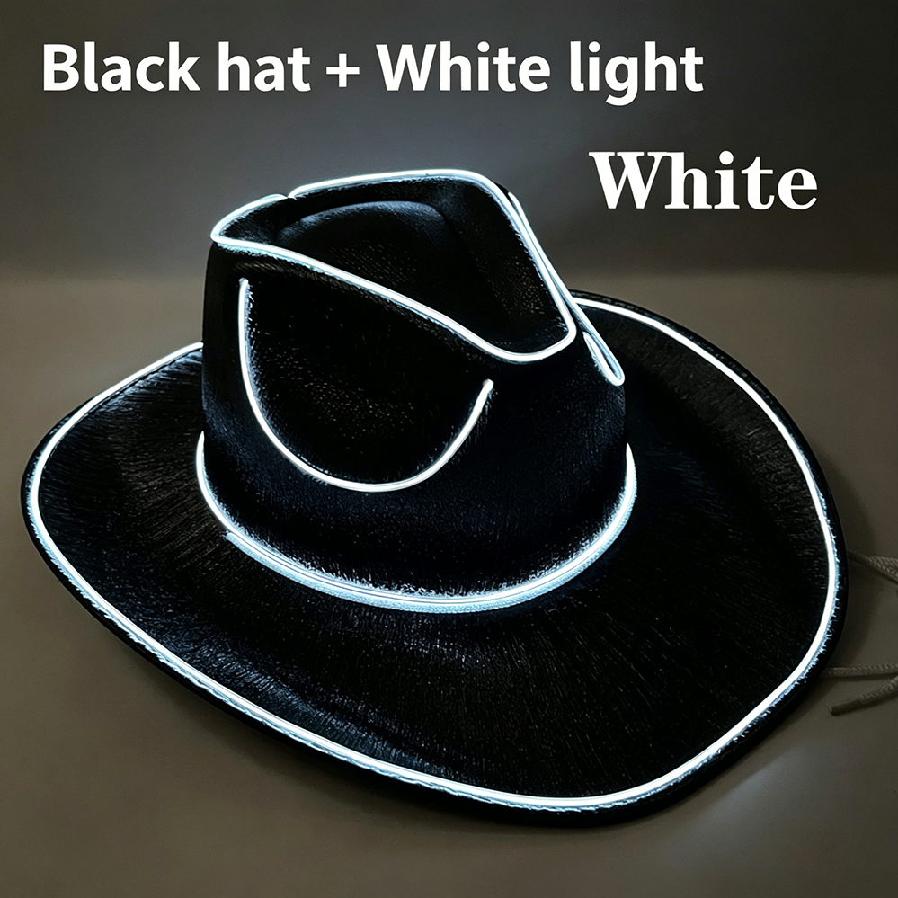 Wired version - Black cap + White light