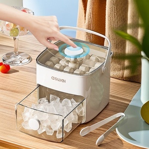 Bac à glaçons carré en silicone 2-en-1 grande capacité avec pince, moule de pressage en plastique de qualité alimentaire pour réfrigérateur - Product Image 6