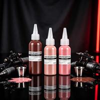 Kit d'encre de tatouage bio professionnelle, peinture aérographe personnalisée avec logo pour artistes tatoueurs, fournitures d'art corporel permanent, pigment