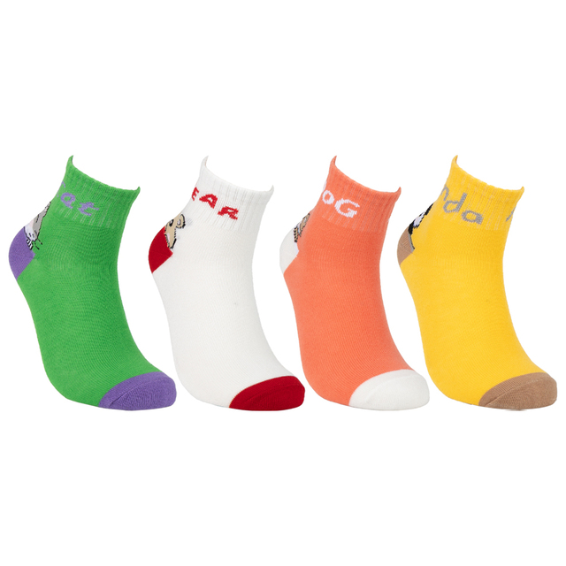 High Quality Crew Cotton Breathable Boys Girls Knitted Tube Socks Cartoon Animal Design Casual for Standard Sizes