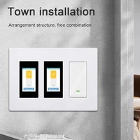 Interruptor Inteligente Lanbon L9 Estándar Estadounidense con Pantalla Táctil LCD, Interruptor de Luz Inteligente para el Hogar, Funciona con Alexa y Google Home, Control por Voz