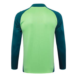 2425 Para <span class=keywords><strong>la</strong></span> Selección Nacional de México, Camiseta Deportiva Transpirable de Manga Larga con Media Cremallera, Números de Equipo Personalizados Impresos en Verde, Spandex/Poliéster - Product Image 5
