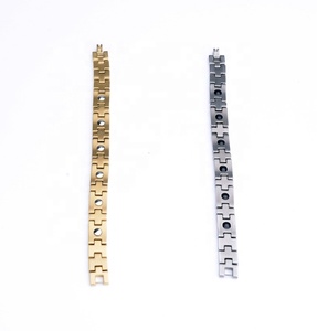 <span class=keywords><strong>Pulsera</strong></span> magnética <span class=keywords><strong>de</strong></span> acero inoxidable para hombre, brazalete <span class=keywords><strong>de</strong></span> lujo, 4 en 1, 2021, 100%, 316 - Product Image 6
