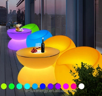 Tabouret lumineux LED rechargeable en forme de pomme, mobilier moderne en plastique, tables et chaises pour cafés, hôtels et extérieur, multicolore