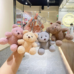 Boneka Beruang Teddy Kartun Kustom 11cm Ukuran Mini Boneka Hewan Lucu Gantungan Kunci Boneka Beruang Hadiah Lucu untuk Anak-anak - Product Image 1