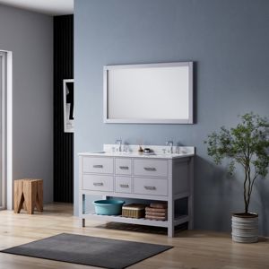 อ่างล้างหน้าเซรามิกแบบตั้งพื้นคู่ ดีไซน์ทันสมัยระดับไฮเอนด์ - Product Image 2