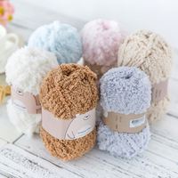 Yarncrafts Comfortable Texture Chenille Pure Polyester Hand Knitting Crochet Fluffy Yarn for Baby