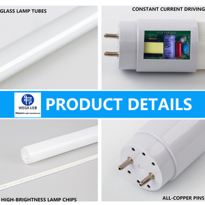 Tubo <span class=keywords><strong>LED</strong></span> T8 para PC, 4 pies (1200 mm), 20W, Casquillo G13, 3000K-6500K, Blanco Frío/Blanco Cálido, Controlador IC No Aislado, Cubierta de PC, Luminaria al por Mayor - Product Image 2