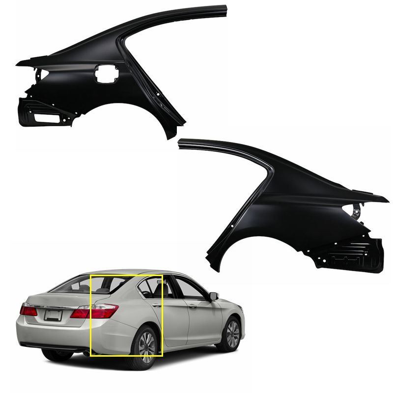 Glossy Black For Honda Accord 2023-24 Accessories Rear Side Window Louvers Cover Glossy Black For Honda Accord 2023-24 Accessories Rear Side Window Louvers Cover