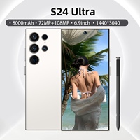 Teléfono Inteligente S24 Ultra con Lápiz Integrado, LTE 4G, Android, Pantalla Grande de 6.9 Pulgadas, 8.1, 3GB de RAM + 64GB de Almacenamiento, Cuatro Núcleos