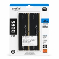 Crucial Pro Overclocking Crucial Pro DDR5-6000 Kit de 32GB (16GBx2) UDIMMOC Memoria Gaming Negra