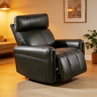 Fauteuil inclinable électrique ergonomique en cuir véritable robuste pour chambre d'enfant, salon, mobilité, assise motorisée, soins aux patients, rembourré pour la maison