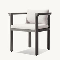 Ensemble de table et chaises de salle à manger de style nordique et américain, en métal haut de gamme, pour extérieur, cour, jardin, balcon, imperméable et résistant aux rayons UV, 8 places