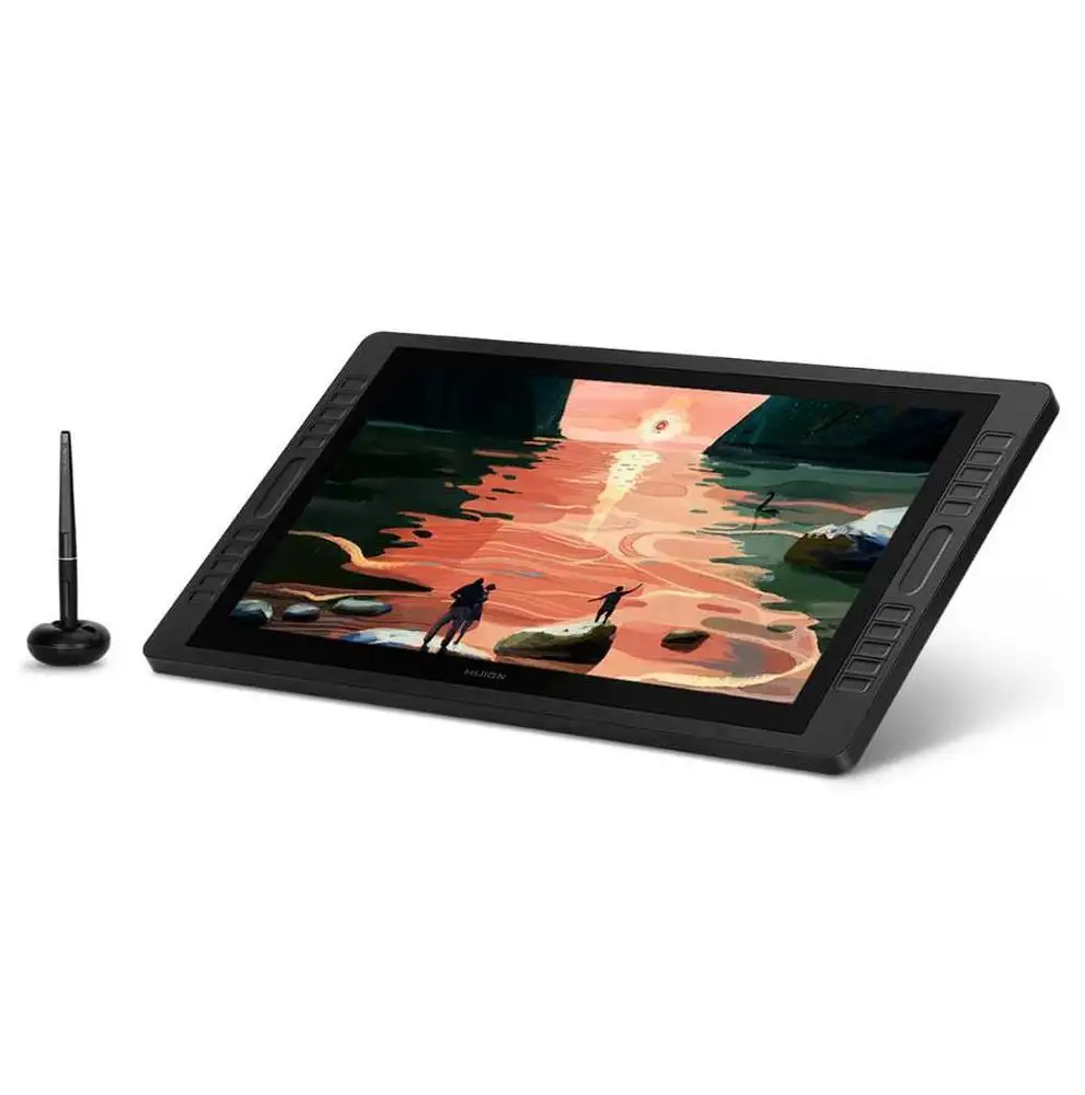 Huion-tablette lcd Kamvas Pro 22(2019), nouveau modèle, prix d'usine, avec stylet, écran électronique pour design de dessin animé