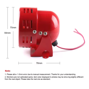 12V 105dB voiture Air Raid sirène <span class=keywords><strong>klaxon</strong></span> électrique alarme sonore fort incendie sécurité sauvetage <span class=keywords><strong>pour</strong></span> voiture <span class=keywords><strong>camion</strong></span> moto vélo - Product Image 4