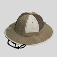 Nouveau Chapeau Bob Léger à Séchage Rapide, Unisexe, Motif Patchwork, Blocs de Couleurs, Large Bord, Réglable, Imperméable, pour Voyage et Pêche