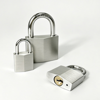 Cadenas de sécurité à double levier en alliage d'aluminium incrusté de diamants, modèle 30 mm, sans finition, pour valises
