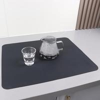 Tapis de bureau en silicone 50x40cm, épaisseur 0,1cm, antidérapant, résistant à la chaleur, réutilisable, portable, écologique, protection de table pour bar à café