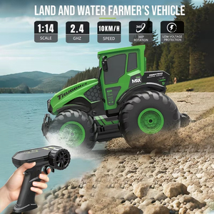 Tracteur télécommandé Farmer Car 2.4G avec remorque, modèle <span class=keywords><strong>de</strong></span> camion <span class=keywords><strong>de</strong></span> <span class=keywords><strong>chantier</strong></span> <span class=keywords><strong>de</strong></span> simulation RC, machine <span class=keywords><strong>de</strong></span> travail du sol - Product Image 3