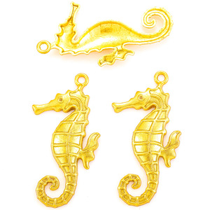 3色金属合金海洋动物海马魅力项链吊坠DIY饰品制作手工配饰58*31厘米D7149 - Product Image 4