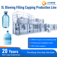 Línea de Producción Automática de Llenado y Tapado de Botellas PET de 5L, 3000-6000 BPH, Proyecto Llave en Mano de A a Z, Directo de Fábrica