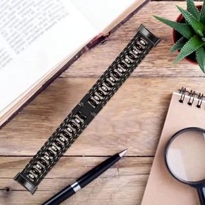<span class=keywords><strong>Bracelet</strong></span> en métal ajustable avec design bonbon et boucle pour <span class=keywords><strong>Fitbit</strong></span> <span class=keywords><strong>Charge</strong></span> 5, <span class=keywords><strong>bracelet</strong></span> de montre pour <span class=keywords><strong>femme</strong></span> avec diamants étincelants - Product Image 6