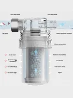 Filtre à eau pour robinet de douche et machine à laver MEENA, anti-calcaire, anti-chlore, sans électricité