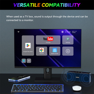 [2 trong 1] Nhà Loa Android thông minh TV hộp AV1 video âm nhạc chia sẻ 4GB 32GB 4K streaming đa phương tiện Android 13 TV Box - Product Image 5