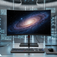 Nuevo Monitor de Computadora de Escritorio con Pantalla LED de 180hz, Precio de Fábrica, 27 Pulgadas, HD, Sin Marco, Pantalla Curva, Monitor para Juegos