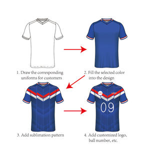 Personnalisé Votre Propre Conception Originale Maillot De Football Sublimation Football Uniforme Équipe Sports Formation Ensemble Complet Vêtements De Football - Product Image 2