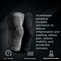 Genouillère en nylon élastique tricotée manchon de soutien de compression pour le basket-ball sportif et la course à pied arthrite douleur genouillères
