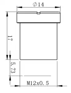 프랑크프르트 옵타테크 전시장 산업용 광학 1/3 "이미지 형식 10MP 해상도 F5.6 14mm EFL M12 마운트 렌즈