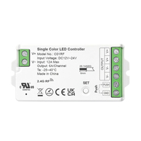   Télécommande LED certifiée 2.4G RF sans fil avec variateur d'intensité, portée 30M 12V pour le contrôle d'éclairage homologué