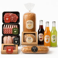 Étiquettes autocollantes personnalisées holographiques pour aliments congelés, résistantes à la chaleur, écologiques, imperméables, de qualité congélation, en rouleau