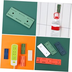 Wholesale Punch-free Socket <b>Holder</b> <b>Wire</b> Plug-in Wall Sticking Cable Manager Hanging Board - Product Image 4