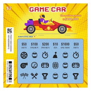 New Style Scratch <b>Pattern</b> Lotto Ultra Hd Black Core <b>Paper</b> Digital Printing Custom Lottery Scratch Card - Product Image 4