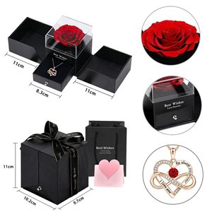 Nuova Collana a Cuore Infinito da Donna, con Micro-Incastonature, Ciondolo di Alta Gamma, Versatile, Lusso Leggero, Catena per Clavicola - Product Image 4