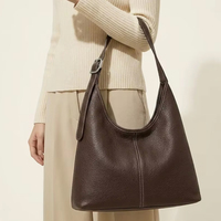 Sac Hobo en Cuir Pleine Fleur Sur Mesure Luxe Discret Designer Premium avec Logo Personnalisé pour Femme Marque Privée