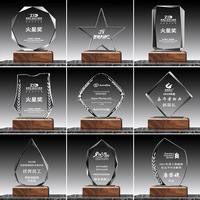 Trophées Médailles Plaques Cristal Bois Résine Artisanat Moule Statues Verre Football Football Trophi Tasses Prix Personnalisé Prix Trophée