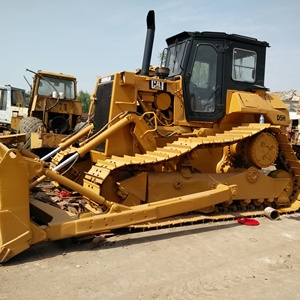 รถดันดิน CAT D5H ปี 2023 สีเหลือง มือสอง แบบตีนตะขาบ อุปกรณ์ก่อสร้าง กำลัง 280 กิโลวัตต์ ความจุดันดิน 6.5 เมตร ปั๊มเกียร์บ็อกซ์ - Product Image 1