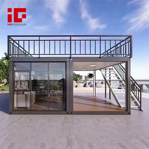 Chi phí thấp Gói phẳng nhà CONTAINER cabin di động với sân thượng prefab với sàn trên sân thượng cafe mini nhà hàng cà phê cửa hàng bật lên - Product Image 3