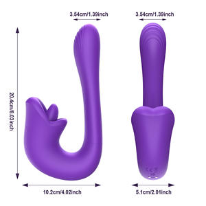 Explosões transfronteiriças Lambendo a Língua Feminina Vibrador Marido Esposa Flirt Adulto Sexo Massagem USB Recarregável À Prova D' Água - Product Image 5
