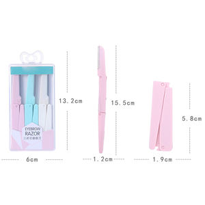 Depilador Facial Coreano <span class=keywords><strong>para</strong></span> Mujer, Desechable, con Mango de Plástico, Depiladora de Cejas, Recortadora y Perfiladora con Cuchilla - Product Image 2