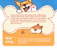 Kit Pengambil Kotoran Anjing Ramah Lingkungan dengan 1.6 Kantong Sampah Kompos yang Tebal |   Alat Pengambil Kotoran Anjing Tanpa Sentuh yang Dapat Dilipat