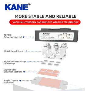Kane MDS 100A 1600V fujiin phụ kiện điện tử Thyristor ba pha CHỈNH LƯU cầu mô-đun 3 pha cầu chỉnh lưu Diode - Product Image 2