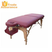 Meilleure table de massage pliable et portable en PVC et cuir PU à 2 sections, avec étui de transport, pour salon de beauté et spa facial