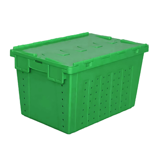 Hot Sale Big New Transportation Stacking Storage Euro Large Fruit Euro Mesh Plastic Pallet Box With Wheels